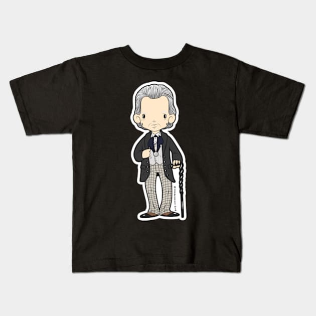 1st Doctor Kids T-Shirt by SpacebatDesigns 